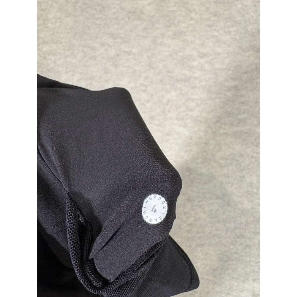 Lululemon Pants Womens 4 Black Jogger Elastic Waist Pockets Yoga Athletic Gym